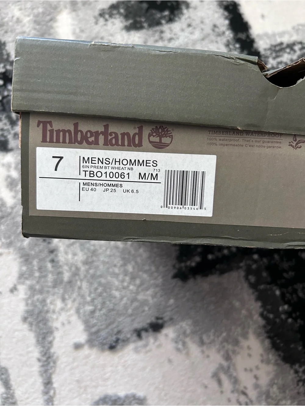 Timberland Wheat/Tan 6-Inch Premium Work Boots with Black Collar